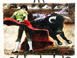 Fabian Perez Canvas Paintings - bullfighter LA REVOLERA